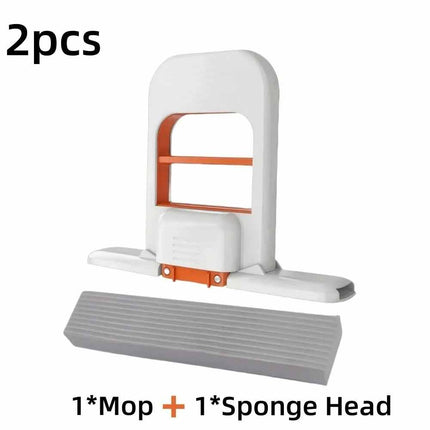 2PCS Mini Self-Squeezing Sponge Mop, Desktop Kitchen Bathroom Cleaner