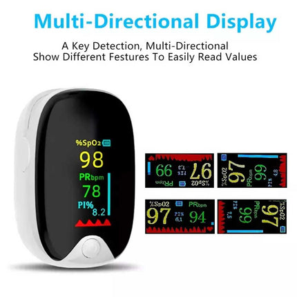 Professional Finger Pulse Oximeter for Blood Oxygen & Heart Rate