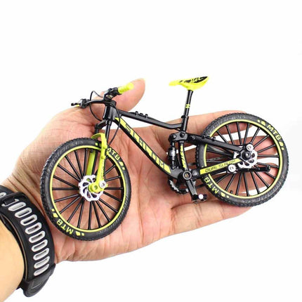 Mini 1 10 Diecast Metal Mountain Bike Finger Bicycle Racing Toy