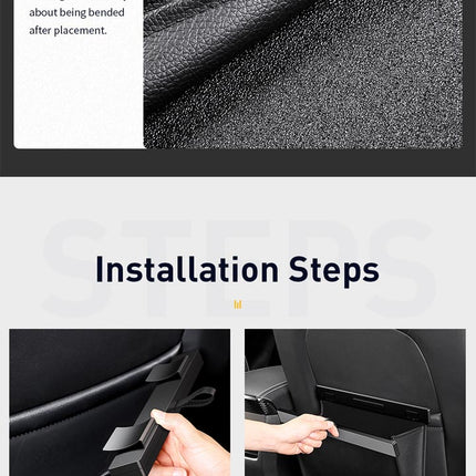 Baseus Car Trash Garbage Bag Back Seat Waste Rubbish Basket Organizer