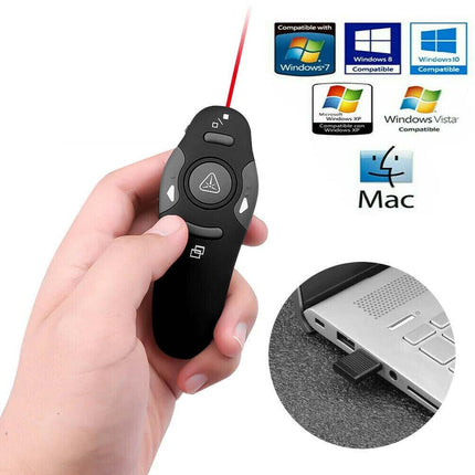 Wireless USB Laser Pointer Remote Control for PowerPoint Presentations