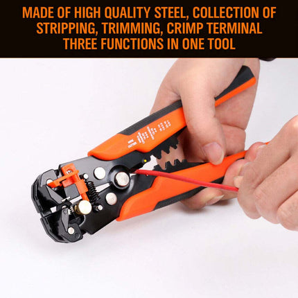 Automatic Wire Stripper & Crimper Pliers, Electrical Cable Terminal Tool