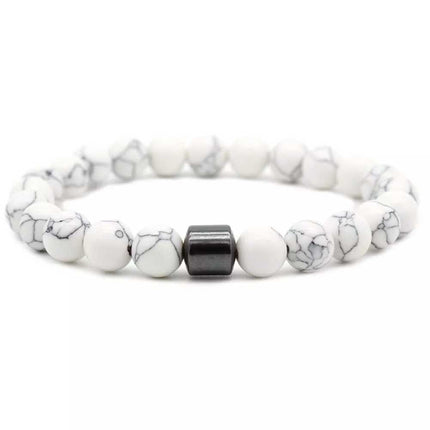 Magnetic Anti Smoke Bracelet 8MM Triple Protection Cessation Therapy Gift