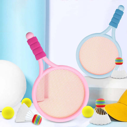 2 Pack Kids Tennis Badminton Rackets, Random Color Sports Set