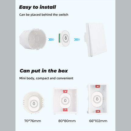 Smart WiFi Ceiling Fan Switch Tuya Wireless APP Remote Controller On Off