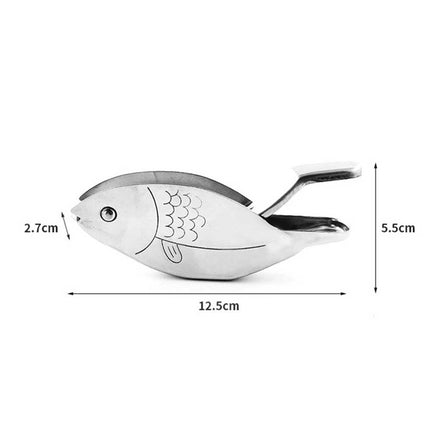 Fish Shape Stainless Steel Lemon Juicer Manual Lime Squeezer Press Tool