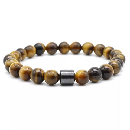 Magnetic Anti Smoke Bracelet 8MM Triple Protection Cessation Therapy Gift