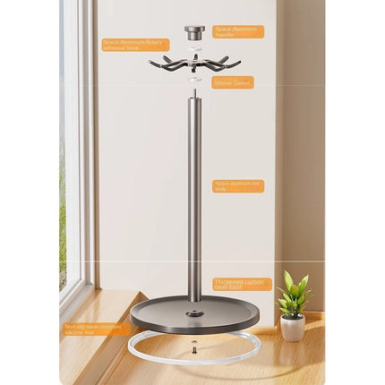 Rotatable Kitchen Tool Holder Utensil Stand for Spoon Spatulas Whisks