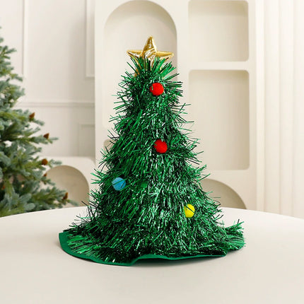 Christmas Tree Hat Fancy Xmas Headwear Party Costume New Year Decor