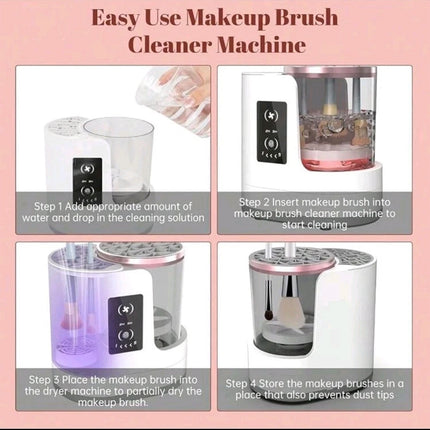 Multifunction Automatic Makeup Brush Cleaner and Dryer, Easy Control