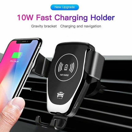 15W Wireless Car Charger Holder, Gravity Air Vent Mount, Fast Charging