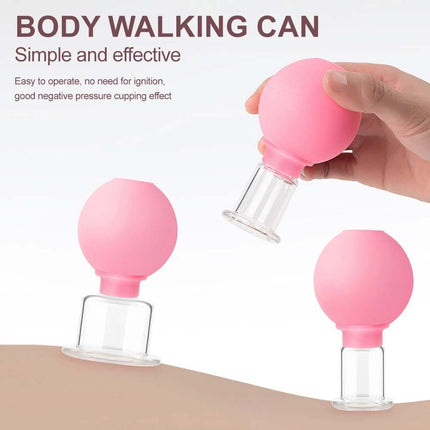 4PCS Facial Cupping Set, Glass Face Massage for Revitalizing Skin