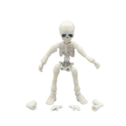 Mini Pose Skeleton Dog Animal Bones Halloween Decor Figure