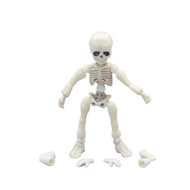 Mini Pose Skeleton Dog Animal Bones Halloween Decor Figure