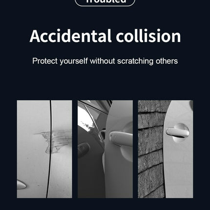 4Pcs Black Car Door Edge Guard Anti-Scratch Trim Protector Sticker