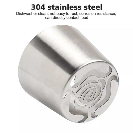 XL Stainless Steel Russian Rosebuds Icing Tip – Pastry Piping Nozzle DIY