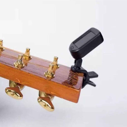 Digital LCD Clip-On Tuner for Guitar, Ukulele, Violin & More