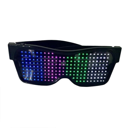 LED Bluetooth Glasses APP Programmable Text for Raves DJ EDM Events