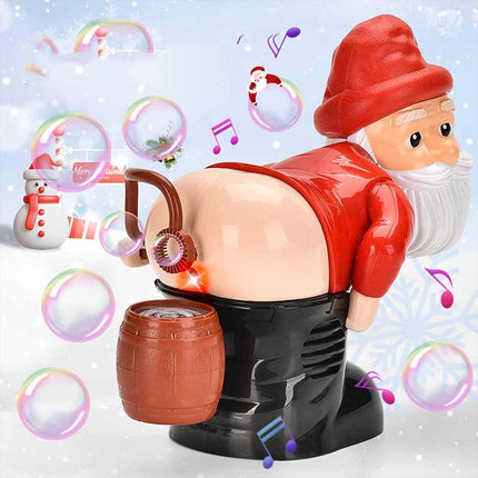 Christmas Snowman Bubble Machine with Music & Lights for Holiday Fun