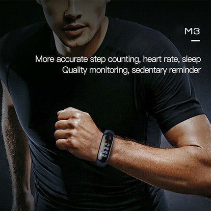 Bluetooth Activity Tracker Watch Heart Rate Monitor Smart Bracelet Pedometer