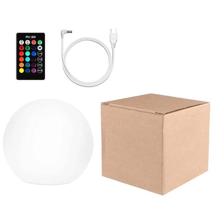 16 Color RGB LED Globe Lamp Remote Control Mood Light Night Orb 15cm