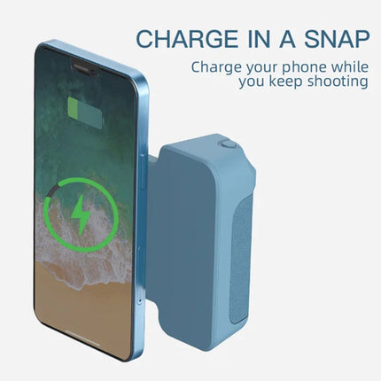 Magnetic Bluetooth Camera Shutter Hand Grip Phone Holder iPhone Android