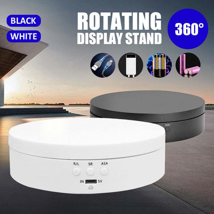 360° Electric Rotating Turntable Display Stand for Jewelry Photo