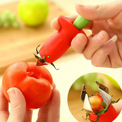 Strawberry Slicer Cutter Corer Huller Fruit Leaf Stem Remover Kitchen Gadget