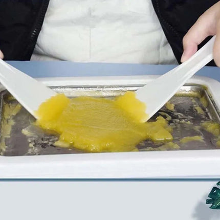 Portable Rolled Ice Cream Machine Pan with 2 Spatulas for Sorbet