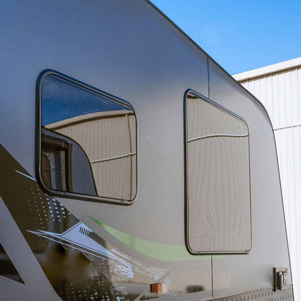 RV Caravan 500*300MM Push Out Flat Window Locking Handle with Strut Attachment