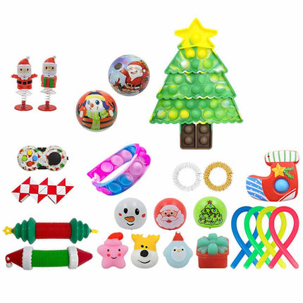 24 Days Christmas Advent Calendar Fidget Toy Countdown Gift Set