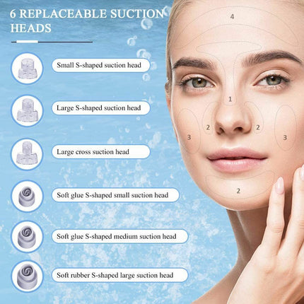 Facial Vacuum Blackhead Remover Skin Pore Acne Suction Cleaner Machine