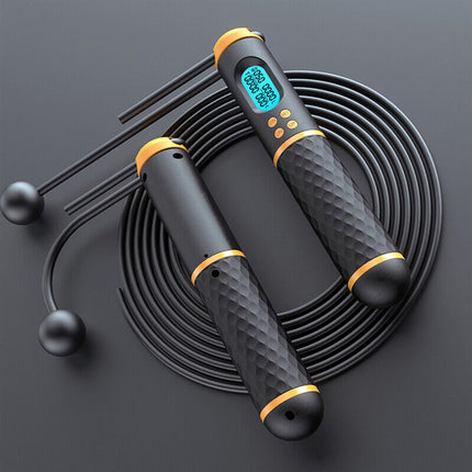 Cordless Speed Jump Rope with Digital Calorie Tracker for Fitness