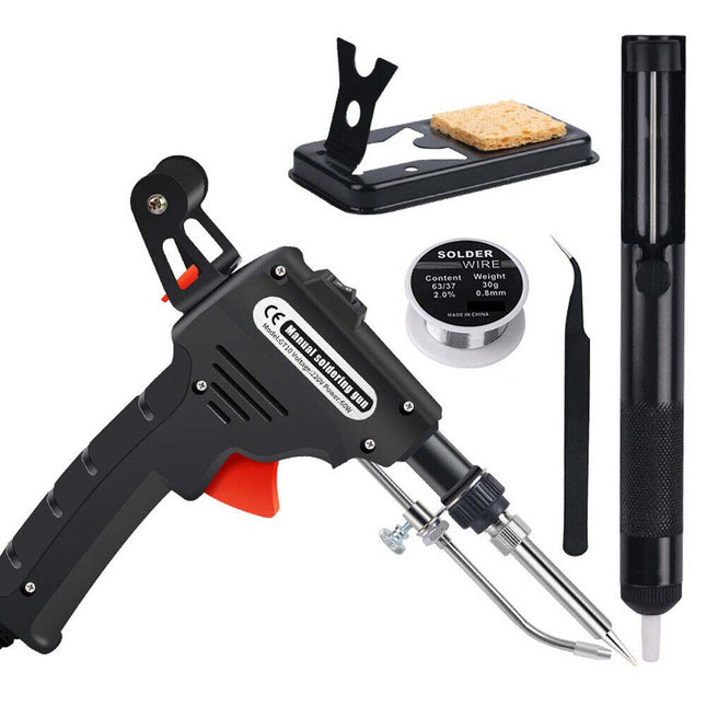 60W Soldering Station Kit 5 Piece Electric Iron Gun Solder Tin Tool Set