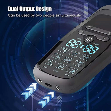 Electric Muscle Stimulator TENS Machine Back Pain Therapy Pulse Massager