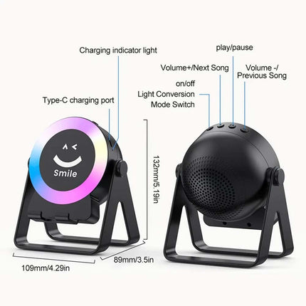 4 in 1 Wireless Induction Bluetooth Speaker Rechargeable Bracket Speaker
