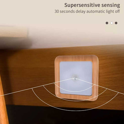 6 LED Motion Sensor Night Light Battery Operated Indoor Closet Cabinet Lamp