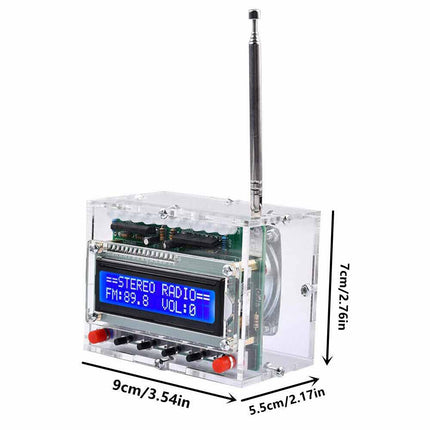 DIY Electronics Kit RDA5807 FM Radio 5W Amplifier Indicator