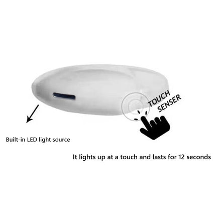 2x Heart Keychain Light Touch Sensitive Mini LED Flashlight Rechargeable