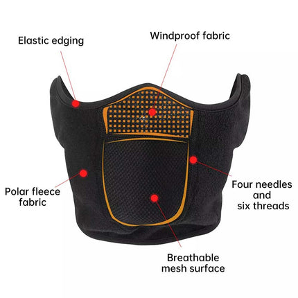Winter Windproof Half Face Mask Ear Warmer for Skiing Motorcycle Riding