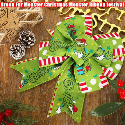 4pcs Christmas Wired Ribbon 2.5In 20Yards for Wreaths Bows DIY