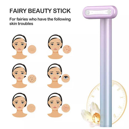 4-in-1 LED Red Light Face & Neck Massager with Skin Care Beauty Therapy