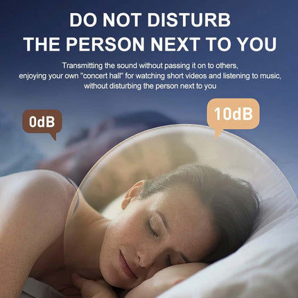 Under Pillow Sleep Speaker Bone Conduction Wireless Rechargeable 5.4