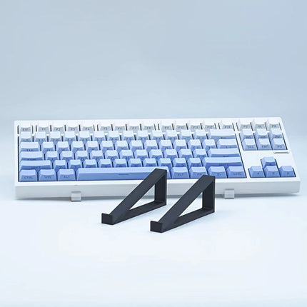 1 Pair Computer Keyboard Riser Black Portable Monitor Holder Keyboard Angle