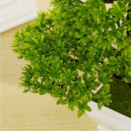 Artificial Pine Tree Bonsai in Pot, Fake Plant Home Decor