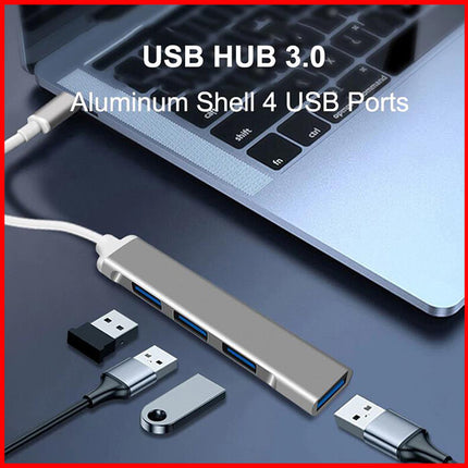 USB C to USB 3.0 OTG Hub, 4 Ports Type C Adapter Connector