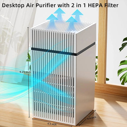 Medical Grade HEPA Air Purifier For Large Room Smoke Odor Pet Home