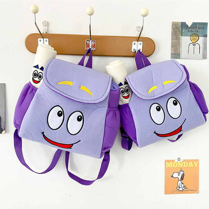 Dora the Explorer Backpack Purple Rescue Bag with Map Gift