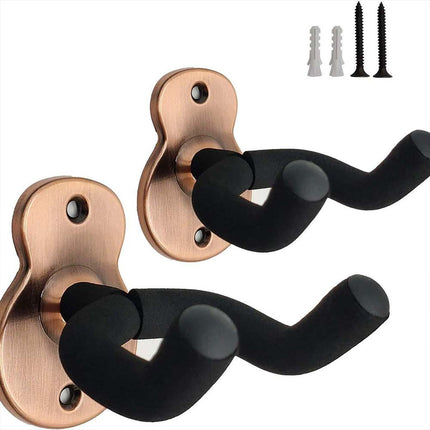 2X Metal Guitar Wall Hanger Non-slip Hook Holder for Guitar Ukulele