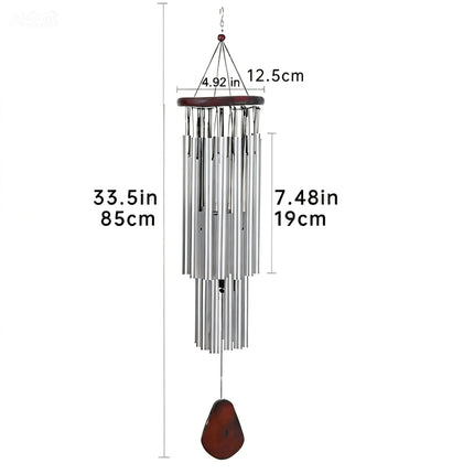 New Aluminum Tube Commemorative Wind Chime, Metal Ornament for Garden Home